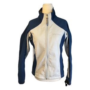 Marmot Windstopper M2 Softshell Jacket‎ Navy Blue Light Blue Full Zip Up S